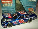 【送料無料】模型車 スポーツカー マーティンtruex jr2004ラングラージーンズ8ブッシュシリーズ124ダイカストnascarmartin truex jr 2004 wrangler jeans 8 busch series chevy 124 nascar dieca