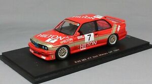 模型車　スポーツカー　スパークマカオギアレースディーターspark bmw m3 e30 macau guia race 1987 dieter quester sa033 143 ltd ed 300