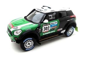 模型車　スポーツカー　ミニ＃ダカールラリーモデルmini countryman 302 winner dakar 2013 s petrhanseljp cottret 143 model