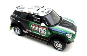 模型車　スポーツカー　ミニ＃ダカールラリーペテランセルモデルmini countryman 302 winner dakar 2012 s peterhanseljp cottret 143 model