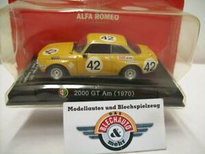 【送料無料】模型車　スポーツカー　アルファロメオグアテマラ＃スパイエローブラウンalfa romeo 2000 gt am 42 spa 1971, yellowbrown, rcs 143, ovp