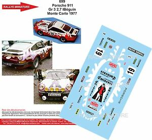 ̵Ϸ֡ݡĥǥݥ륷꡼ƥ꡼decals 143 ref 699 porsche 911 beguin rally monte carlo 1977 rally wrc