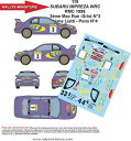 【送料無料】模型車　スポーツカー　ディーキャル1430119 subaru impreza wrc mcraeモンテcarlo 1998decals 143 ref 0119 subaru impreza wrc mc rae rally monte carlo 1998 ra