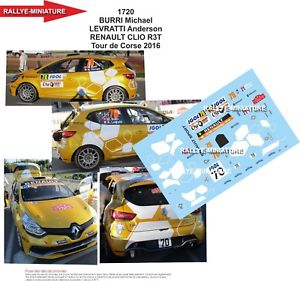 ̵Ϸ֡ݡĥǥΡꥪġɥ륹꡼decals 143 ref 1720 renault clio r3t burri tour de corse 2016 rally wrc