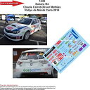 【送料無料】模型車　スポーツカー　ディーキャル1431449 subaru impreza carret rallyeモンテcarlo 2014wrcdecals 143 ref 1449 subaru impreza carret rallye monte carlo 201