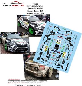 decals 143 ref 1682 skoda fabia r5 barum rally 2018 tarabus rallyデカールシュコダファビアラリーラリー※注意※NYからの配送になりますので2週間前後お時間をいただきます。人気の...