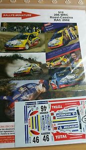 【送料無料】模型車 スポーツカー ディーキャル143512 peugeot206wrc valentino rossi rac2002vr46decals 143 ref 512 peugeot 206 wrc valentino rossi rac rally 2002 vr