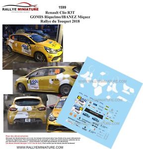 【送料無料】模型車 スポーツカー デカールルノークリオデュトゥケラリーdecals 143 ref 1599 renault clio r3t gomis rallye du touquet 2018 rally