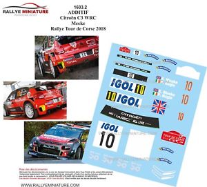 ̵Ϸ֡ݡĥǥ륷ȥ󥯥ꥹġɥ륹꡼꡼decals 118 ref 16032 citroen c3 wrc kris meeke tour de corse 2018 rally rally