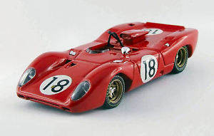 模型車　スポーツカー　フェラーリスパイダー＃ルマンテストブランビラモデルferrari 312p spyder 18 le mans test 1967 brambillaschetty 143 model