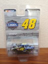 【送料無料】模型車 スポーツカー #ジミージョンソンロウカバードライバー2007 48 jimmie johnson lowes hood open 164 drivers select mip