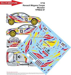 ̵Ϸ֡ݡĥǥΡᥬ̥ޥåȥץ꡼꡼decals 132 ref 1718 renault megane maxi kit car munster ypres rally 1997 rally