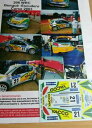 【送料無料】模型車 スポーツカー ディーキャル132626 peugeot206wrc benguede2003decals 132 ref 626 peugeot 206 wrc bengue rally tour de corse 2003 rally(3)