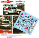 【送料無料】模型車 スポーツカー デカールコダキットラリーポルトガルラリーdecals 132 ref 41 skoda felicia kit car triner 1997 rally portugal rally wrc(3)