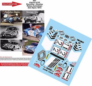 【送料無料】模型車 スポーツカー ディーキャル132697darniche rallyeオーストリア1973renault a110wrcdecals 132 ref 697 alpine renault a110 darniche rallye austria 1973 ra