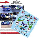 【送料無料】模型車　スポーツカー　デカールルノーメガーヌマキシラリーラリーdecals 124 ref 287 renault megane maxi rally frau earth auxerrois 2000 rally