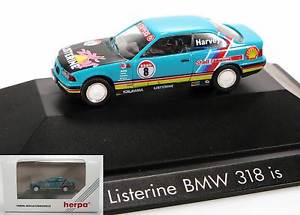 【送料無料】模型車　スポーツカー　herpa bmw 318 is listerine harvey 8 pc 035750 ovp 187