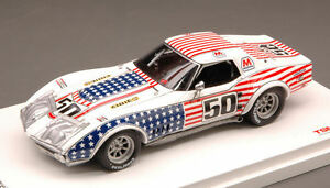 【送料無料】模型車　スポーツカー　シボレーコルベット10デイトナ1971ラング143モデル5050 chevrolet corvette 10th daytona 1971 greenwoodbarkerlang 143 model