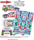 【送料無料】模型車　スポーツカー　ディーキャル118164 toyotawrc sainzde1998decals 118 ref 164 toyota corolla wrc sainz tour de corse 1998 rally rally