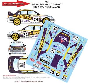 【送料無料】模型車　スポーツカー　デカールモンテカルロモンテカルロラリーdecals 118 ref 62 mitsubishi launch trelles 1997 monte carlo rally wrc
