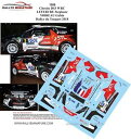 【送料無料】模型車　スポーツカー　デカールシトロエンルフェーブルラリーデラトゥケdecals 118 ref 1586 citroen ds3 lefebvre wrc rally de la touquet 2018