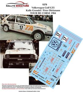 【送料無料】模型車　スポーツカー　デカールフォルクスワーゲンフォルクスワーゲンゴルフdecals 118 ref 1579 vw volkswagen golf gti grundel circumference