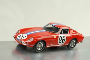 【送料無料】模型車　スポーツカー　フェラーリ＃ルマンバーボン1966 ferrari 275 gtb 26 24h le mans biscaldide bourbonparme 118 cmr