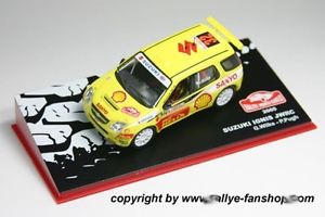 楽天hokushin【送料無料】模型車　スポーツカー　143スズキignis s1600ラリーモンテカルロal 2005mc32m016 ガイウィルクス143 suzuki ignis s1600 guy wilks rallye monte carlo al 2005mc32m016