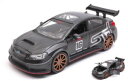 【送料無料】模型車 スポーツカー ダークグレーチューナーモデルsubaru wrx sti 2016 widebody matt dark grey jdm t...