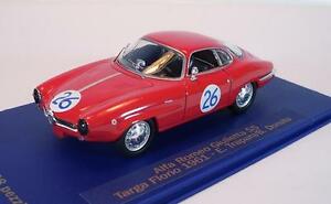 【送料無料】模型車　スポーツカー　アルファロメオタルガフローリオトラーパニ＃m4 143 7109 alfa romeo giuletta ss targa florio 1961 trapanidonato ovp 801