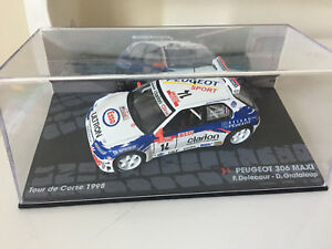 模型車　スポーツカー　プジョーマキシキットカーフランソワデルクールツールドコルスラリーラリーネットワークpeugeot 306 maxi kit car delecour tour de corse 1998 rally rally wrc ixo 143