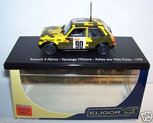【送料無料】模型車　スポーツカー　1000ギャング78バールeligor renault 5eligor renault 5 alpine ga..