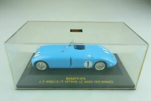 模型車　スポーツカー　ネットワークブガッティタイプルマンボックスlmc024 ixo 143 bugatti type 57c winner le mans 1939 wimille with box 509723