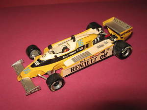 【送料無料】模型車　スポーツカー　143ルノーf1 rs20 rアルヌーショーケース1980handbuilttenariv143 renault f1 rs20 r arnoux 1980 handbuilt car tenariv in showcase