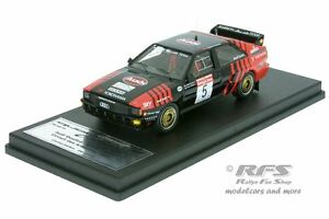【送料無料】模型車 スポーツカー アウディクワトロラリーサーキットデアルデンヌジョンボッシュaudi quattro rally circuit des ardennes 1986 john bosch 143 trofeu scala 43