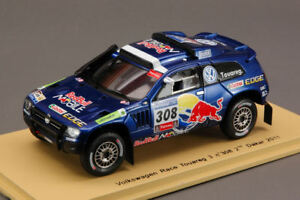 【送料無料】模型車　スポーツカー　トアレグ＃ダカールラリースパークモデルvw race touareg 3 308 2nd dakar 2011 143 spark s0824 model