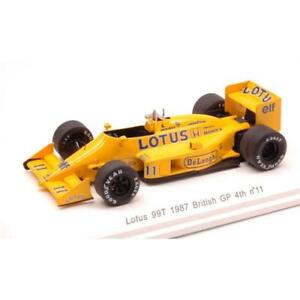 【送料無料】模型車 スポーツカー ロータスイギリスステッカースパークレーヴモデルlotus 99t snakajima 1987 4th grbritain gp wdecals 143 spark reve70182 model