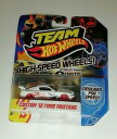 【送料無料】模型車　スポーツカー　ホットホイールフォードマスタングカスタムホイールホワイトhot wheels ford mustang custom highspeed wheels white x0135 2011