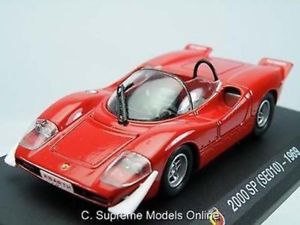 【送料無料】模型車　スポーツカー　1969fiat abarth 2000sp 143rd size car red modeldark interior t..