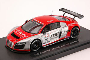 模型車　スポーツカー　アウディ＃ツレーシングモデルaudi r8 21 hitotsuyama racing lms 2011 143 model 44630 ebbro