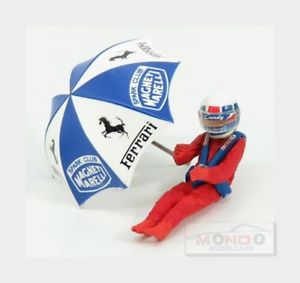 【送料無料】模型車　スポーツカー　フェラーリディディエfigures didier pironi for ferrari 126c2 f1 with umbrella red brumm 143 ch02u mo