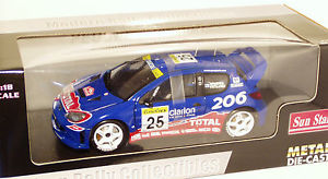 【送料無料】模型車 スポーツカー 118プジョー206wrcクラリオンモンテカルロ2002hrovanpera118 peugeot 206 wrc clarion rally monte carlo 2002 hrovanpera