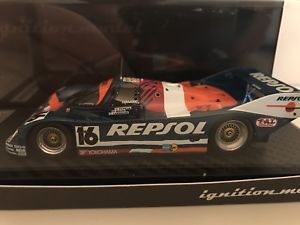 【送料無料】模型車　スポーツカー　ポルシェ＃ルマンレプソルporsche 962 c 16 le mans 1990 repsol brunignition 143 0528