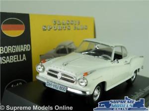 【送料無料】模型車 スポーツカー イザベラモデルカースケールホワイトアトラスクラシックスポーツborgward isabella model car 143 scale white atlas norev classic sports k8