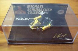 【送料無料】模型車　スポーツカー　143michael schumacher nr 06go kart yellow benetton overall143 michael schumacher nr 06 go kart yellow benetton overall