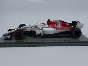 【送料無料】模型車　スポーツカー　143チャールズルクレールsauber c37アゼルバイジャンgp f12018s6055spark 143 charles leclerc sauber c37 azerbaijan gp f1 2018 s6055 resin