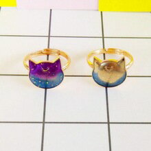 【送料無料】猫　キャット　リング　timlee r001timlee r001 grace novel colorful cat finger rings jewelry