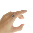 【送料無料】猫　キャット　リング　genenicラインストーンベルgenenic simple blue rhinestone cute cat rings for women