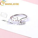 【送料無料】猫 キャット リング シルバーリングbonlavie silver 2018 cute fish cat charm ring for women