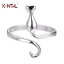 【送料無料】猫　キャット　リング　kinitialkinitial cat silver open animal tail rings for women girl